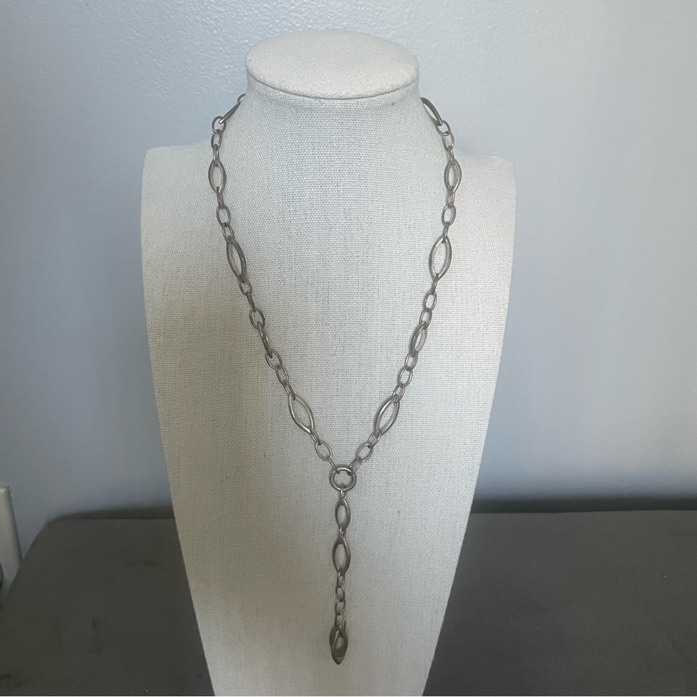Sterling Silver Y Link Chain Necklace